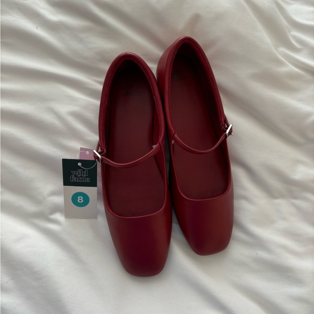 Red Ballet Flats